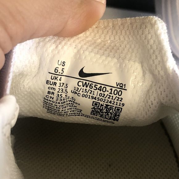 Nike Womens Court Legacy CW6540-100 White Casual Shoes Sneakers Size 6.5 Flats - Picture 8 of 16